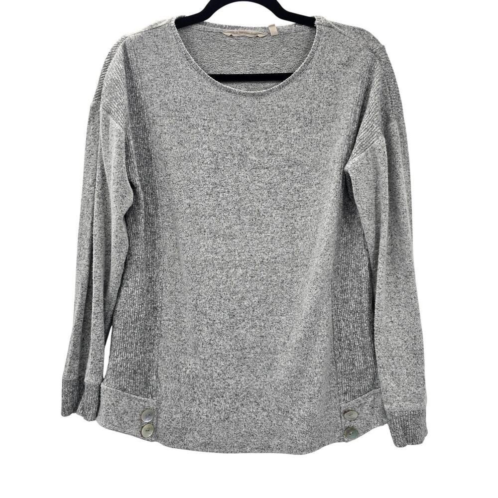 Soft Surroundings Sweater Women's Small Gray Pullover